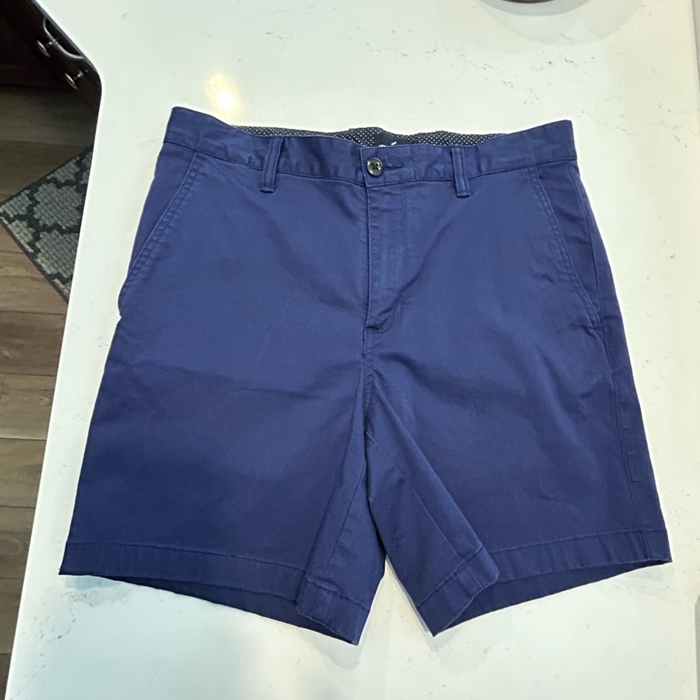 Daniel Hechter Paris Blue Chino Shorts Stretch Cotton Size 32